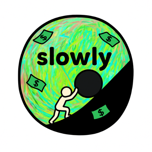 slowly
