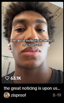 NOTICING